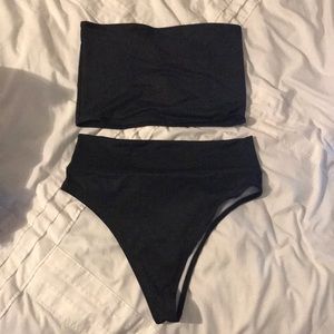 SHEIN Bandeau High Waist Bikini